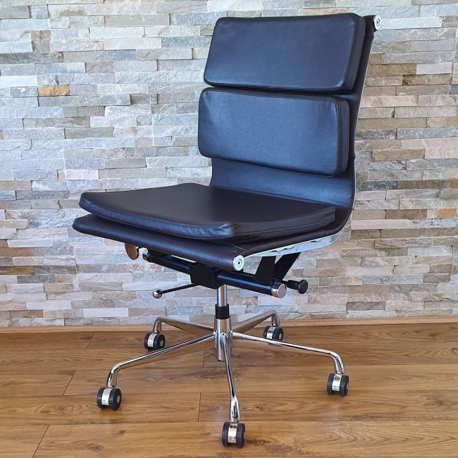 Used Eames Style Leather Office Chair