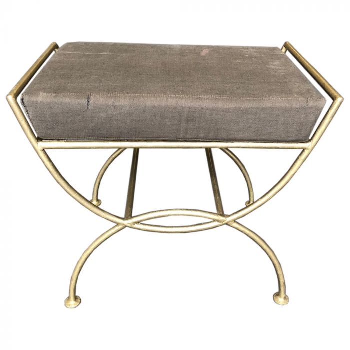 Gold metal deals stool