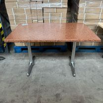 *Clearance* Werzalit Walnut Grain Outdoor Table and Top