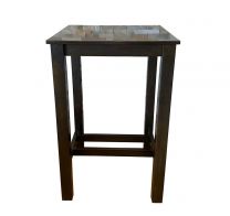 Wenge Solid Wood 4 Leg Poseur Table