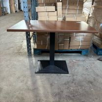 *Clearance* Werzalit Walnut Outdoor Top on Step Base