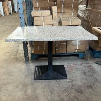 *Clearance* Werzalit Grey Granite Outdoor top with Step Base