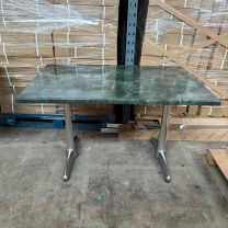 *Clearance* Werzalit Dark Green Marble Outdoor top and base