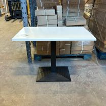 *Clearance* Werzalit Gloss White Outdoor Top and Step Base