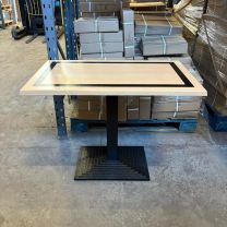 *Clearance* Werzalit Light Oak Table Top with Black box and base