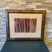 Copper Frame Autumnal Trees Picture