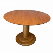 120cm Round Solid Wood and Base