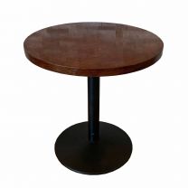 75cm Round Walnut Complete Table