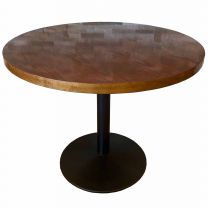 95cm Round Walnut Complete Table