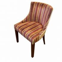 Striped Coloured Sidechair 