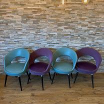 Ex 5 Star Hotel Modern Tub Chairs in Turquoise or Purple