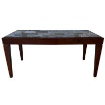 Black Marble Top with Rosewood Table