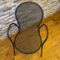 Grey Metal Outdoor Chair