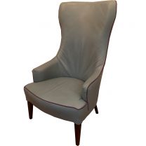 Pale Blue Highback Armchair