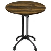 Rustic Oak Complete Continental Small Round Table