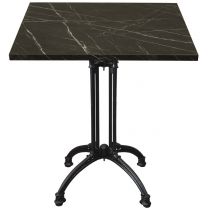 Black Marble Continental Complete Square Table