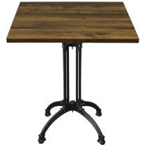 Rustic Oak Complete Continental Square Table