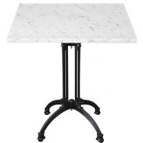 White Marble Complete Continental Square Table