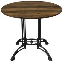 Rustic Oak Complete Continental Large Round Table