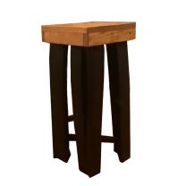 Two Toned Wooden Stool