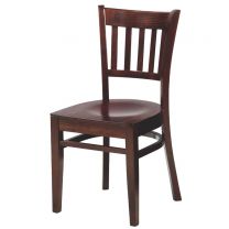 Houston Walnut Side Chair Veneer Seat