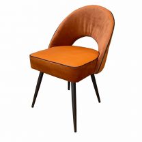 Stylish Orange Suede Chair