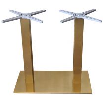 Zeus Gold Twin Table Base