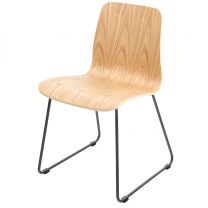 Copenhagen Side Chair Skid Frame - Natural