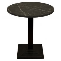 Black Marble Complete Step Small Round Table