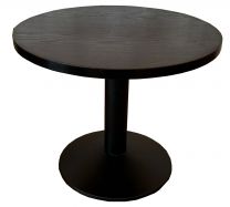 60cm Round Coffee Height Blackwood Wood Veneer Table