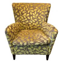 Lime Green and Yellow Leaf Armchair