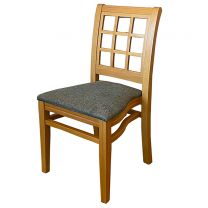 Oak Window Back Styled Stacking Chair