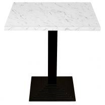 White Marble Complete Step Square Table