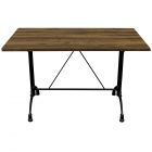 Rustic Oak Complete Continental Rectangle Table