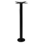 Black Steel Floorfix Table Base - Poseur Height